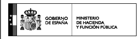 Escudo Goberno de España. Ministerio de Facenda